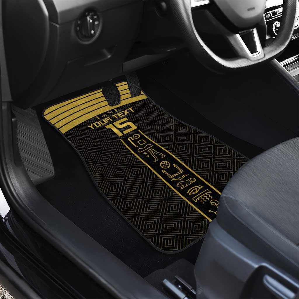Egyptian Football Custom Car Mats Yalla Masr - Black Ver