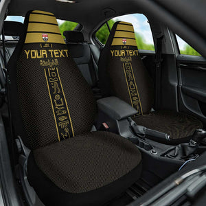 Egyptian Football Custom Car Seat Cover Yalla Masr - Black Ver