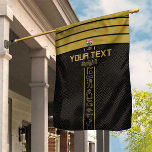Egyptian Football Custom Garden Flag Yalla Masr - Black Ver