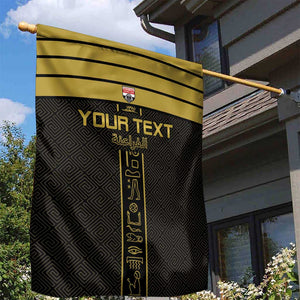 Egyptian Football Custom Garden Flag Yalla Masr - Black Ver