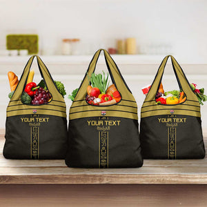 Egyptian Football Custom Grocery Bag Yalla Masr - Black Ver