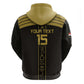 Egyptian Football Custom Hoodie Yalla Masr - Black Ver