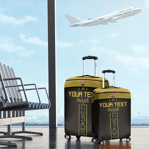 Egyptian Football Custom Luggage Cover Yalla Masr - Black Ver