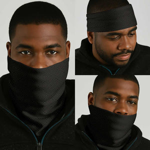 Egyptian Football Neck Gaiter Yalla Masr - Black Ver - African Pride