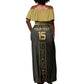 Egyptian Football Custom Off Shoulder Maxi Dress Yalla Masr - Black Ver
