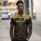 Egyptian Football Custom Polo Shirt Yalla Masr - Black Ver