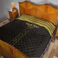 Egyptian Football Custom Quilt Yalla Masr - Black Ver