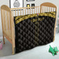Egyptian Football Custom Quilt Yalla Masr - Black Ver