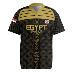 Egyptian Football Custom Rugby Jersey Yalla Masr - Black Ver