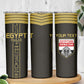 Egyptian Football Custom Skinny Tumbler Yalla Masr - Black Ver