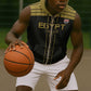 Egyptian Football Custom Sleeveless Zip Hoodie Yalla Masr - Black Ver - African Pride