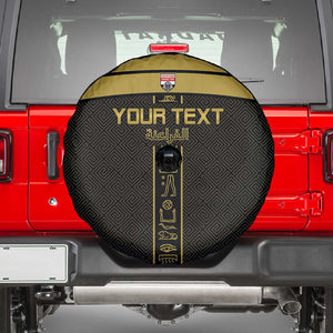 Egyptian Football Custom Spare Tire Cover Yalla Masr - Black Ver