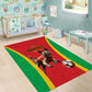 Custom Guinea-Bissau Football Area Rug Go Djurtus Go