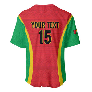 Custom Guinea-Bissau Football Baseball Jersey Go Djurtus Go