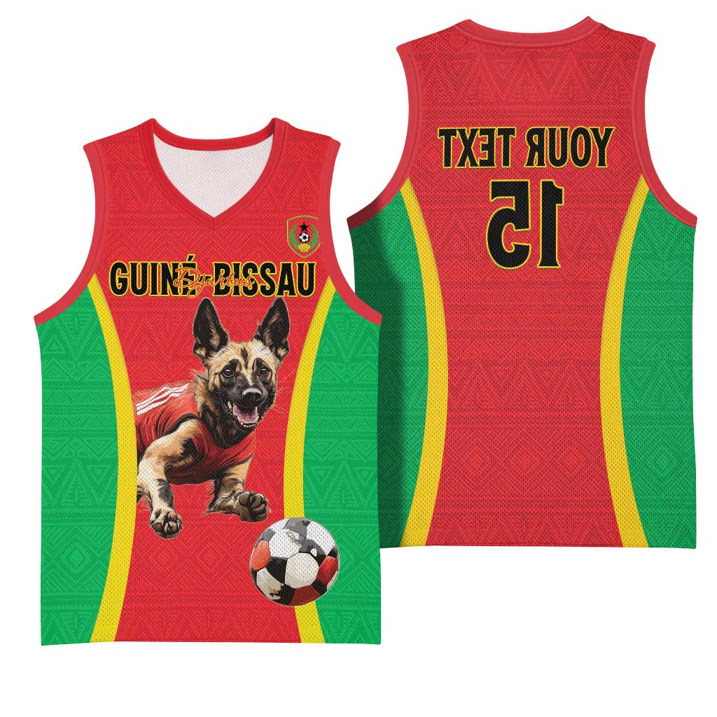 Custom Guinea-Bissau Football Basketball Jersey Go Djurtus Go - African Pride