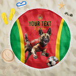 Custom Guinea-Bissau Football Beach Blanket Go Djurtus Go