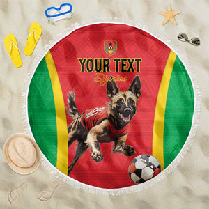 Custom Guinea-Bissau Football Beach Blanket Go Djurtus Go