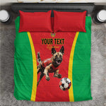 Custom Guinea-Bissau Football Bedding Set Go Djurtus Go