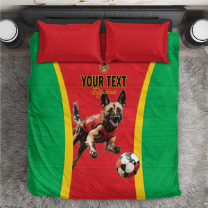 Custom Guinea-Bissau Football Bedding Set Go Djurtus Go