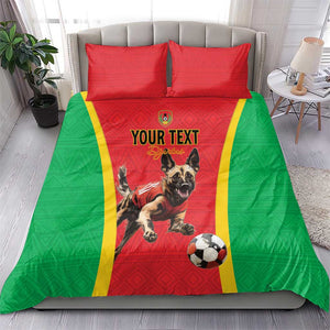 Custom Guinea-Bissau Football Bedding Set Go Djurtus Go