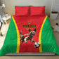 Custom Guinea-Bissau Football Bedding Set Go Djurtus Go