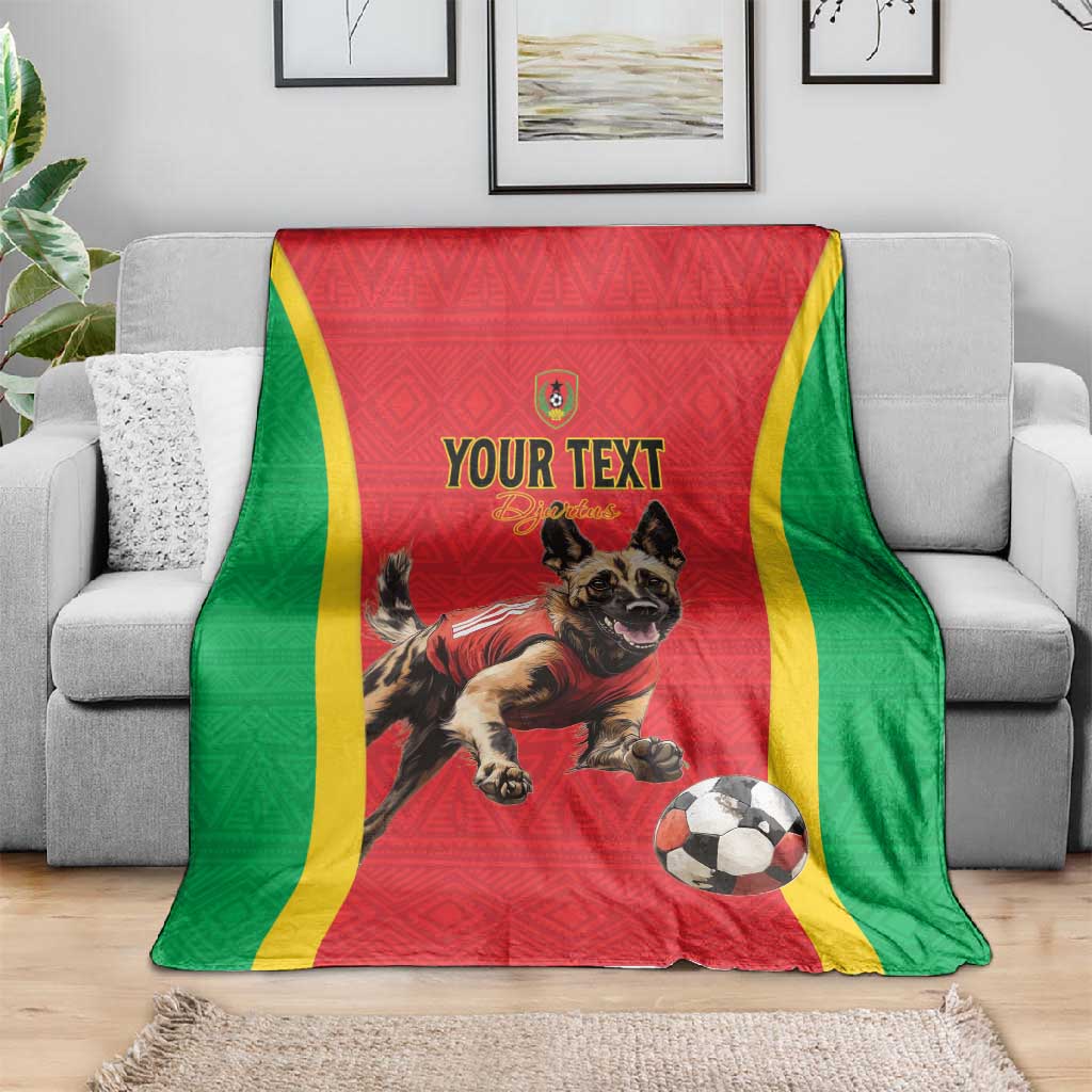 Custom Guinea-Bissau Football Blanket Go Djurtus Go