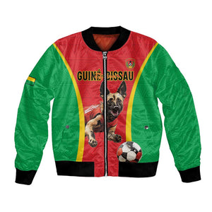 Custom Guinea-Bissau Football Bomber Jacket Go Djurtus Go