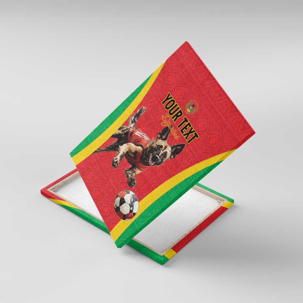 Custom Guinea-Bissau Football Canvas Wall Art Go Djurtus Go
