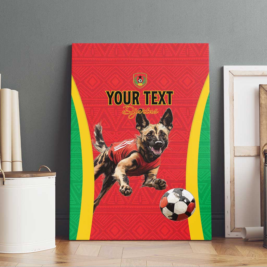 Custom Guinea-Bissau Football Canvas Wall Art Go Djurtus Go