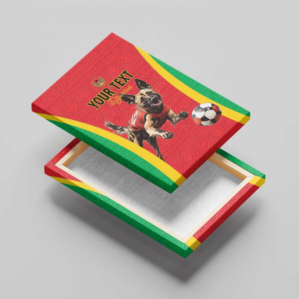 Custom Guinea-Bissau Football Canvas Wall Art Go Djurtus Go