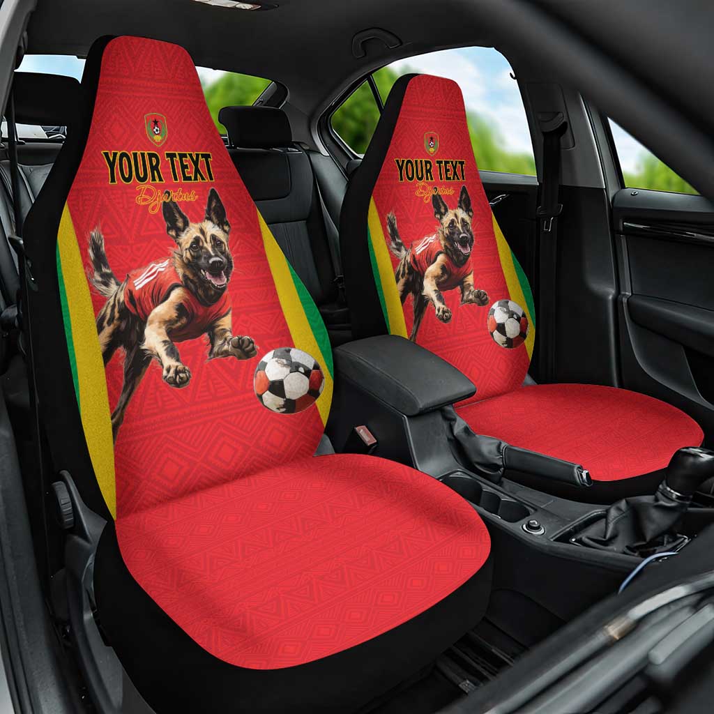 Custom Guinea-Bissau Football Car Seat Cover Go Djurtus Go