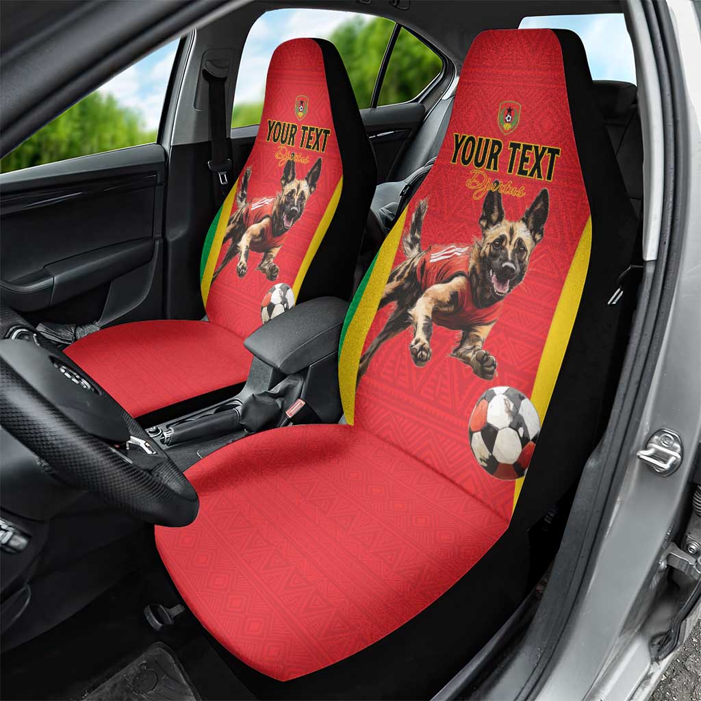 Custom Guinea-Bissau Football Car Seat Cover Go Djurtus Go