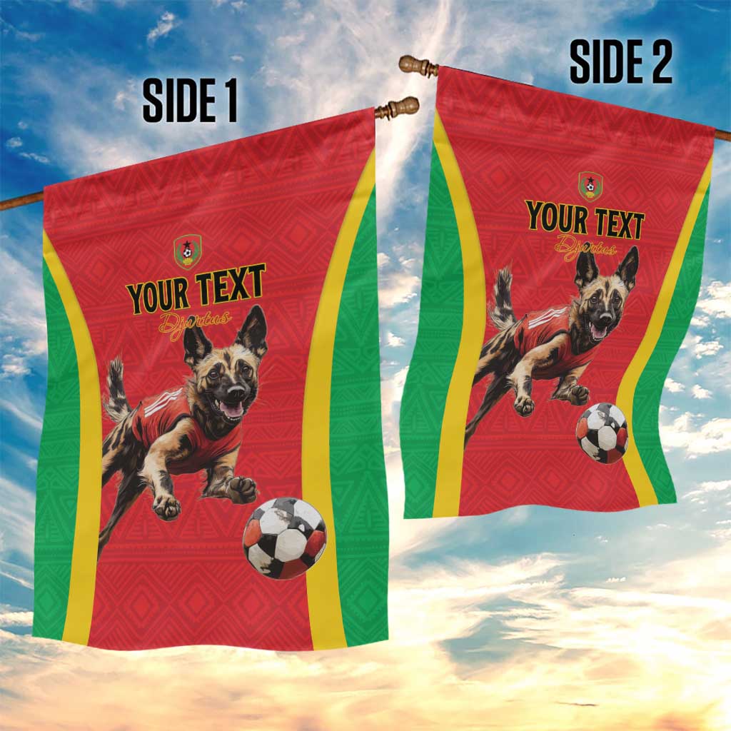 Custom Guinea-Bissau Football Garden Flag Go Djurtus Go