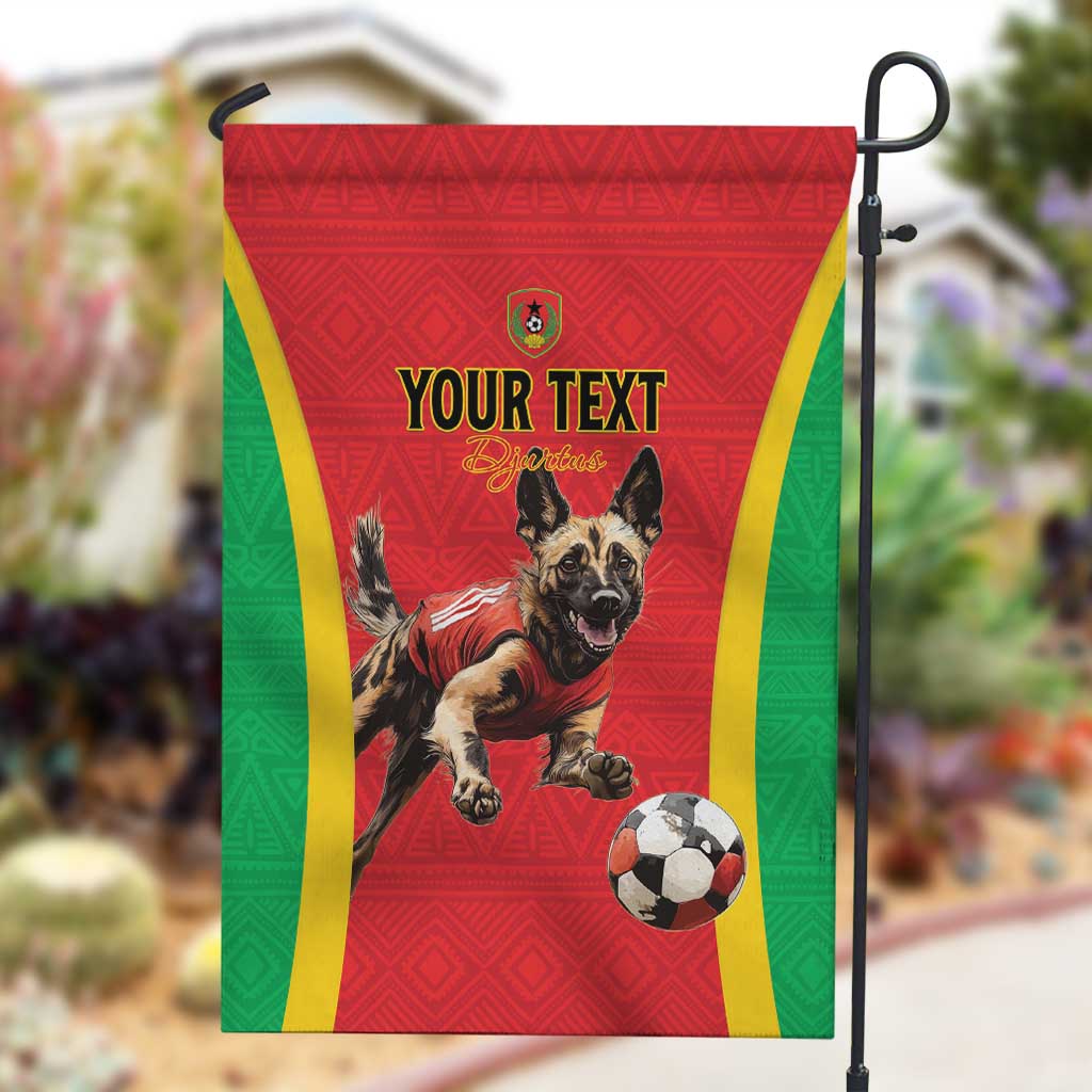 Custom Guinea-Bissau Football Garden Flag Go Djurtus Go