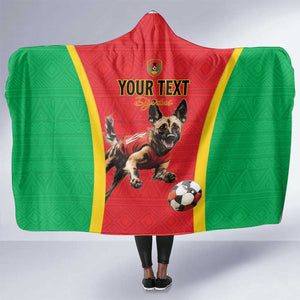 Custom Guinea-Bissau Football Hooded Blanket Go Djurtus Go