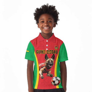 Custom Guinea-Bissau Football Kid Polo Shirt Go Djurtus Go