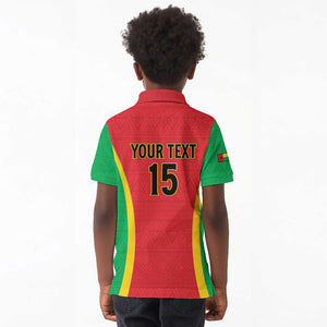 Custom Guinea-Bissau Football Kid Polo Shirt Go Djurtus Go