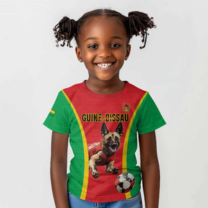 Custom Guinea-Bissau Football Kid T shirt Go Djurtus Go