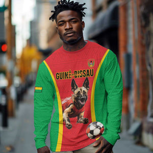 Custom Guinea-Bissau Football Long Sleeve Shirt Go Djurtus Go