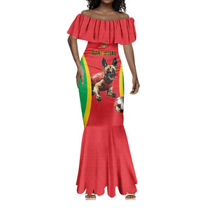 Custom Guinea-Bissau Football Mermaid Dress Go Djurtus Go