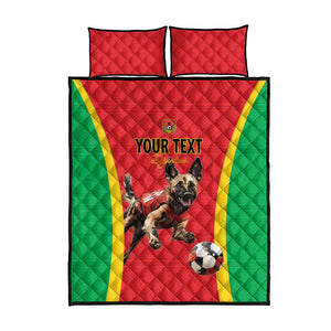 Custom Guinea-Bissau Football Quilt Bed Set Go Djurtus Go