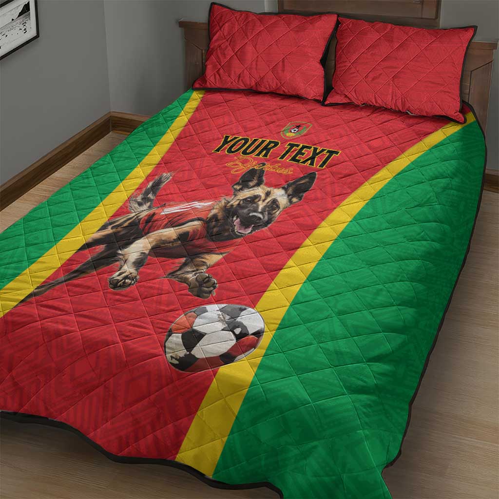 Custom Guinea-Bissau Football Quilt Bed Set Go Djurtus Go