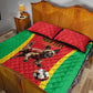 Custom Guinea-Bissau Football Quilt Bed Set Go Djurtus Go