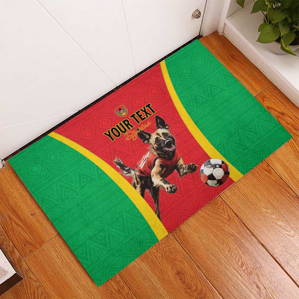 Custom Guinea-Bissau Football Rubber Doormat Go Djurtus Go