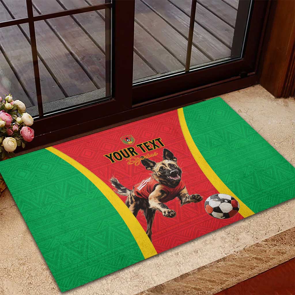 Custom Guinea-Bissau Football Rubber Doormat Go Djurtus Go