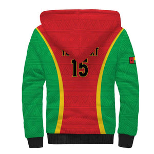 Custom Guinea-Bissau Football Sherpa Hoodie Go Djurtus Go
