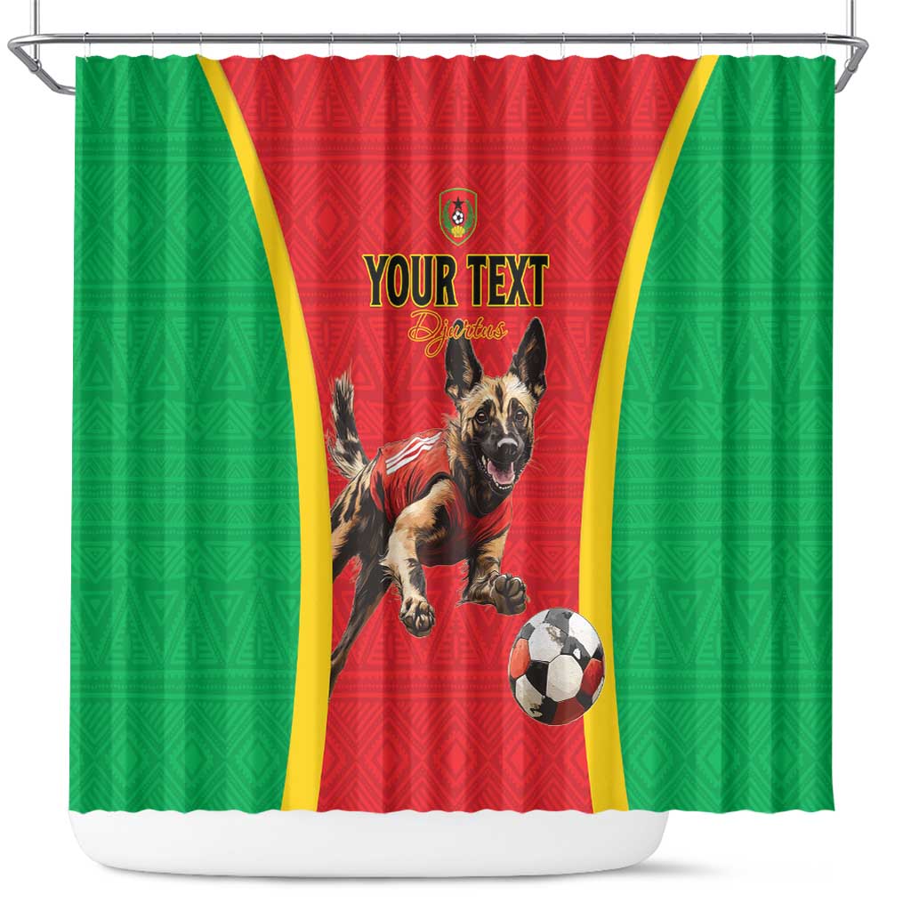 Custom Guinea-Bissau Football Shower Curtain Go Djurtus Go