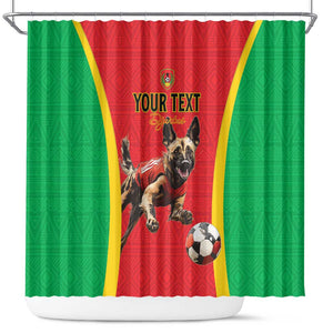 Custom Guinea-Bissau Football Shower Curtain Go Djurtus Go