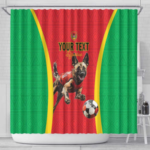 Custom Guinea-Bissau Football Shower Curtain Go Djurtus Go