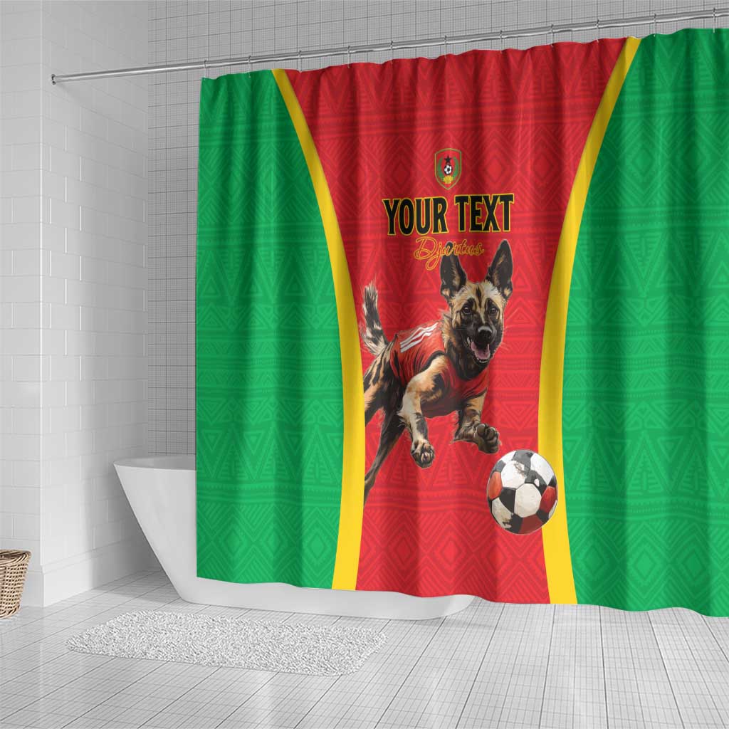 Custom Guinea-Bissau Football Shower Curtain Go Djurtus Go